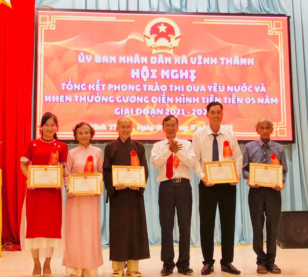 Xã Vĩnh Thành tổ chức Hội nghị tuyên dương điển hình tiên tiến giai đoạn 2021 – 2025