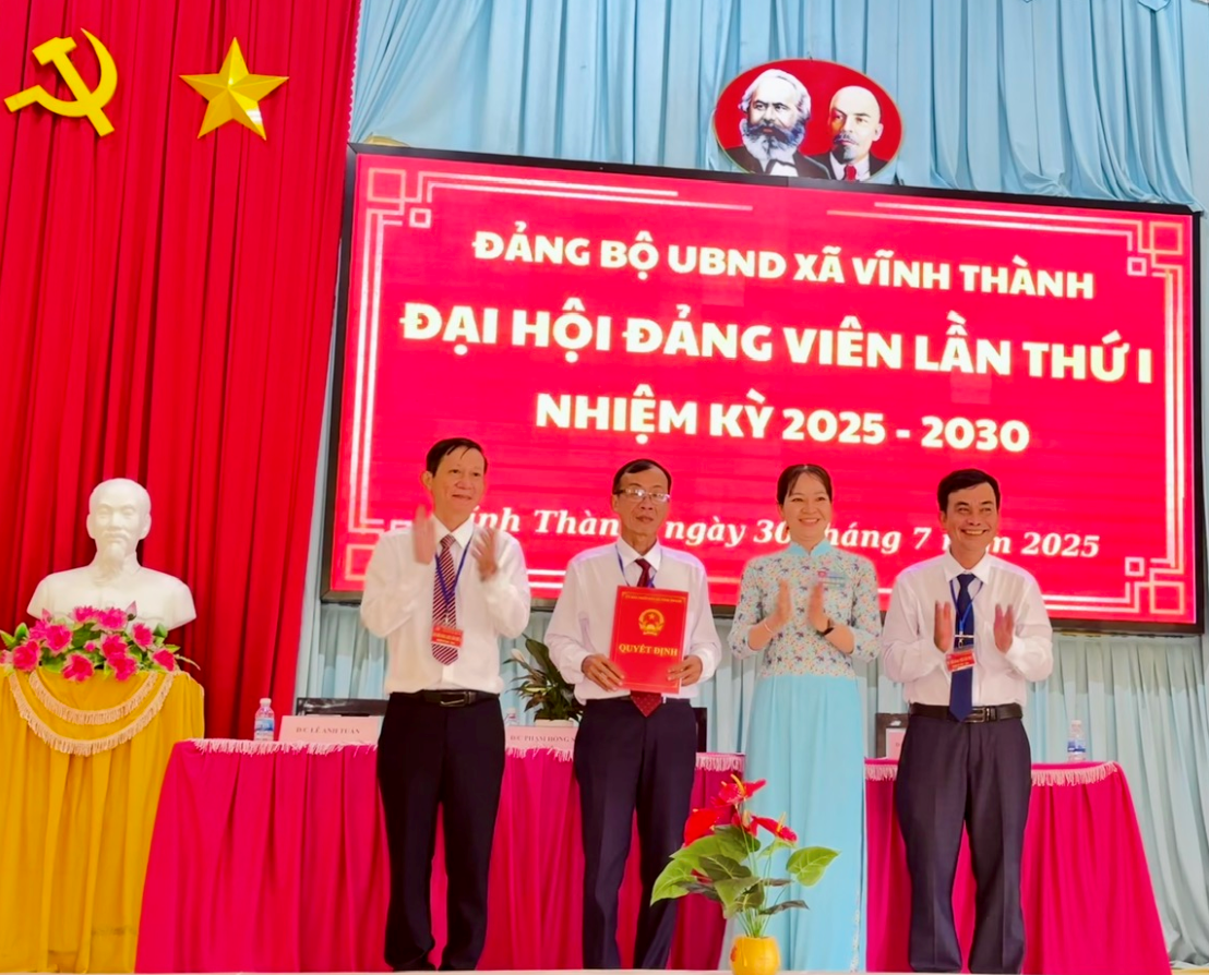Đại hội Đảng bộ xã Vĩnh Thành lần thứ I, nhiệm kỳ 2025 - 2030